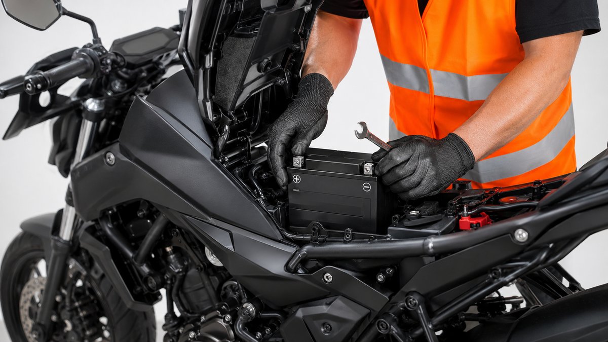 Cambio de batería de moto a domicilio en Madrid
